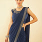 Soch Blue Beads and Stones Ready to Wear Saree | Swadesiicart
