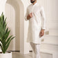 Sojanya Band Collar Straight Kurta & Churidar with Nehru jacket | Swadesiicart