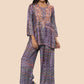 HOUSE OF KARI Floral Embroidered Regular Chikankari Straight Kurta with Palazzos | Swadesiicart