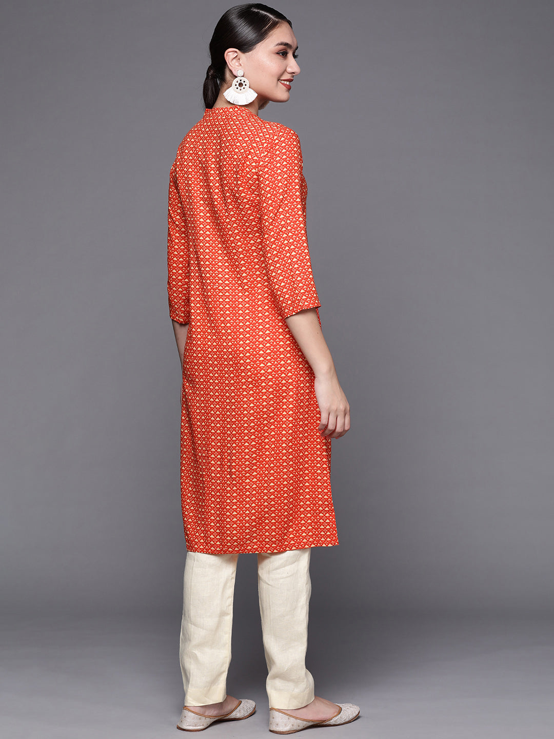 Biba Women Assorted Geometric Printed Kurta - Swadesiicart