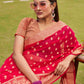 Tikhi Imli Pink Ethnic Motifs Woven Design Zari Saree | Swadesiicart