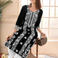 Anouk Floral Embroidered Round Neck Chikankari Straight Kurta | Swadesiicart