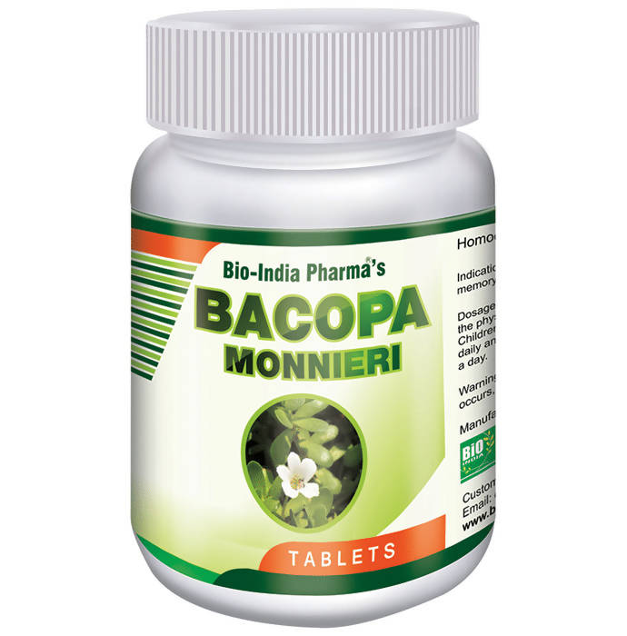 Bio India Homeopathy Bacopa Monnieri Tablets | Swadesiicart