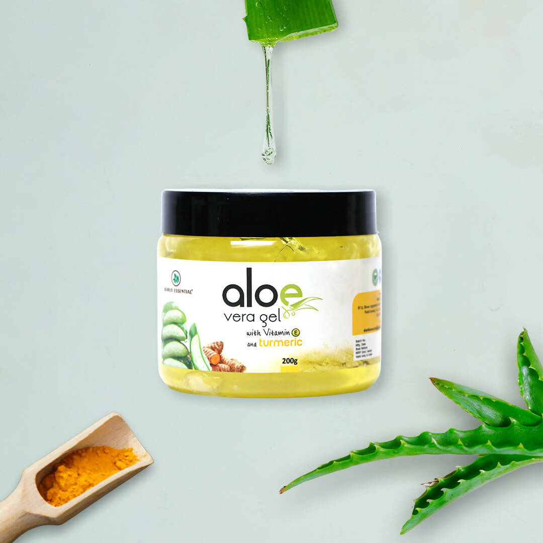 Korus Essential Aloe Vera Gel with Turmeric and Vitamin E - Swadesiicart