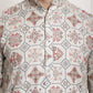 Sojanya Men Beige Printed Cotton Linen Kurta with Churidar | Swadesiicart