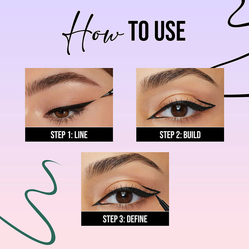 Colors Queen Fabulous Color Eyeliner - 01 | Swadesiicart