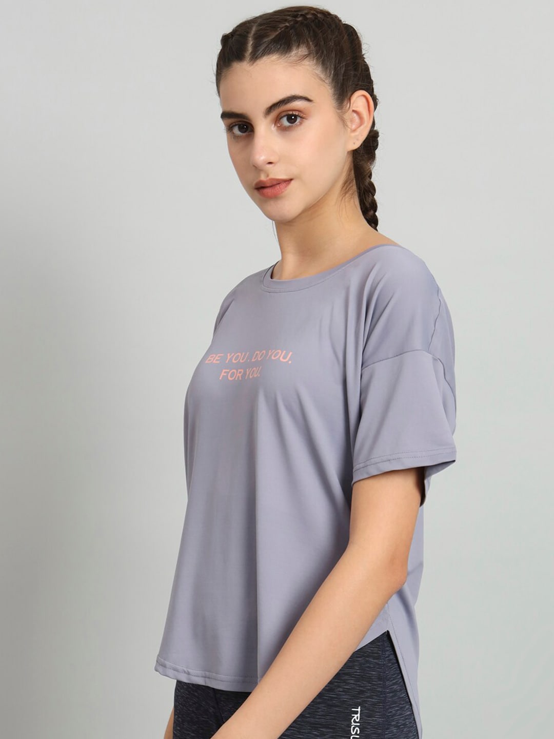 MKH Typography Printed Drop-Shoulder Sleeves Dri-FIT T-shirt - Swadesiicart