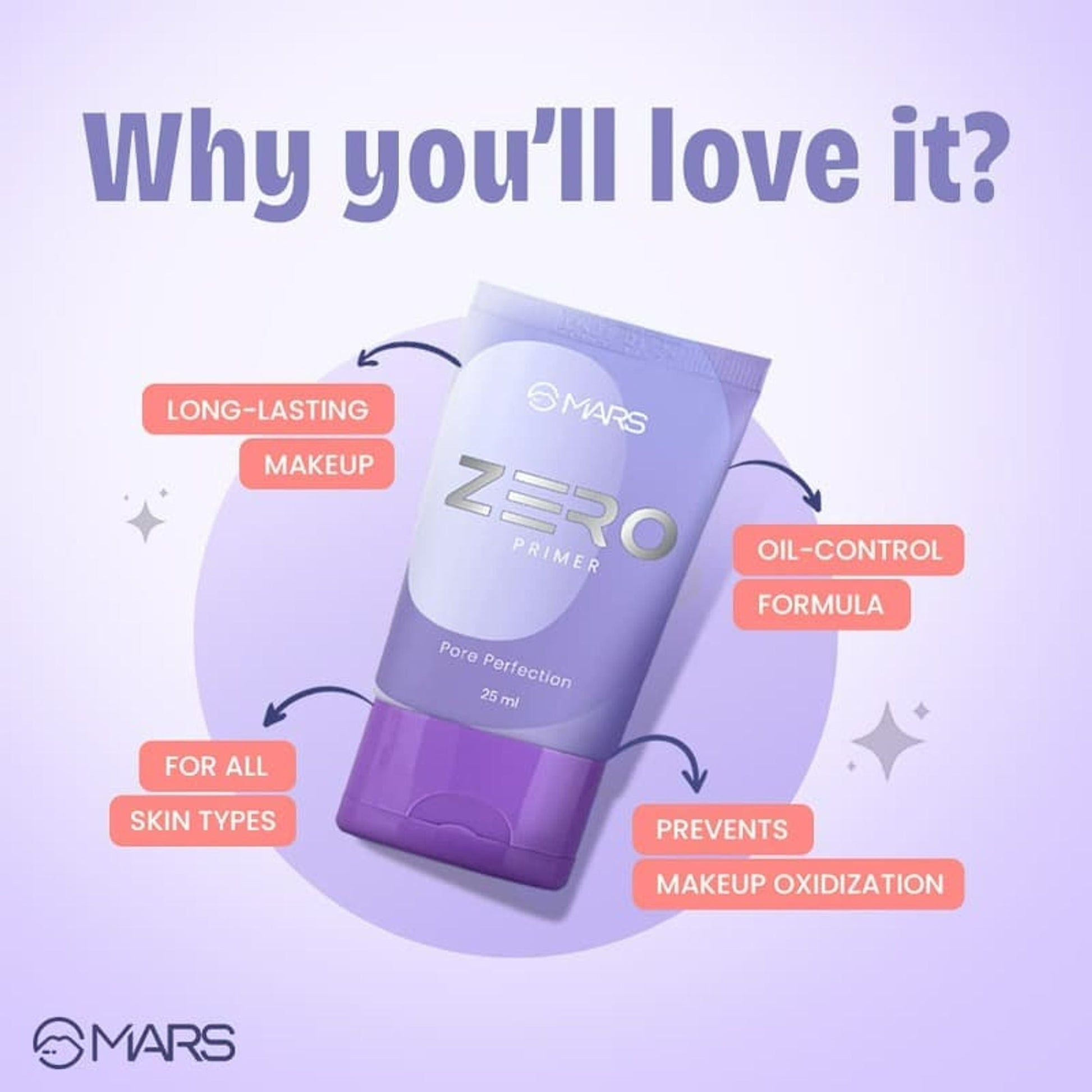 MARS Cosmetics Zero Face Primer Pore Perfection - Swadesiicart