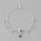 VOJ Set of 2 Stone Studded Circular Shaped Traditional Anklet - Swadesiicart