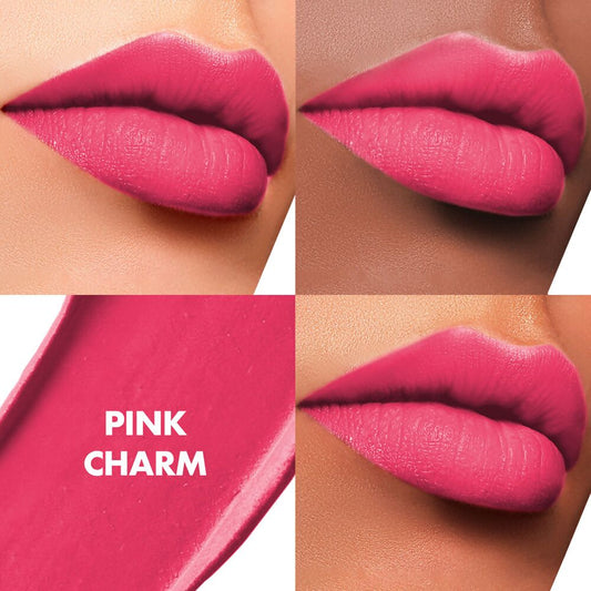 Lakme Cushion Matte Lipstick - Pink Charm - Swadesiicart