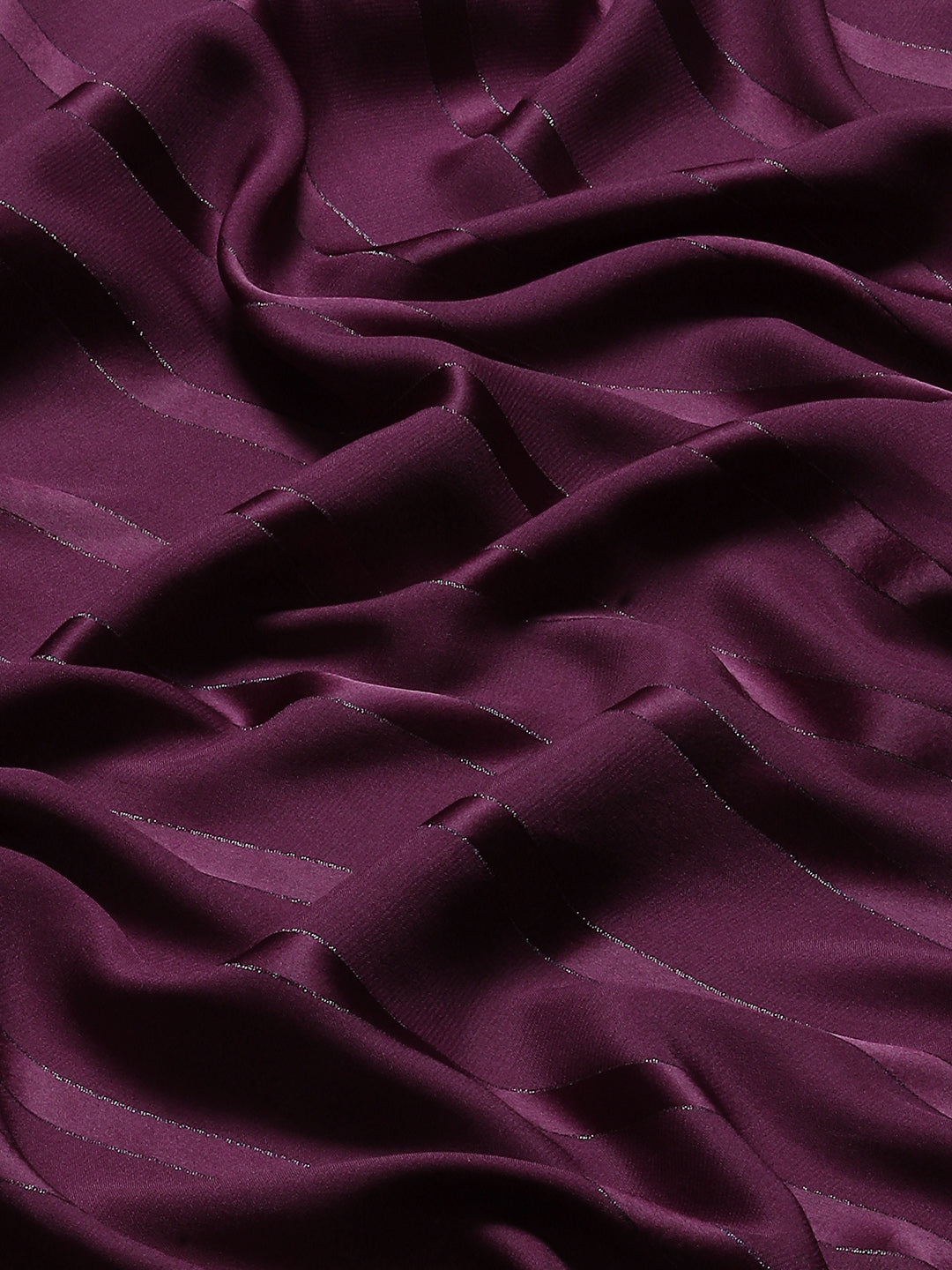 Tikhi Imli Magenta Striped Saree | Swadesiicart