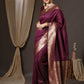 Anouk Woven Design Zari Silk Blend Banarasi Saree | Swadesiicart