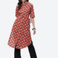 Biba Women Red Ethnic Motifs Printed Kurta - Swadesiicart