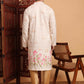 Cream Cotton Printed Chikankari Embroidery Work Kurta - Mahotsav | Swadesiicart