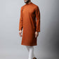 Even Apparels Brown Color Pure Cotton Men's Kurta With Side Placket (SLD1137) | Swadesiicart