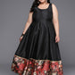 Ahalyaa Women's Traditional wear Ethnic Dress - Black | Swadesiicart