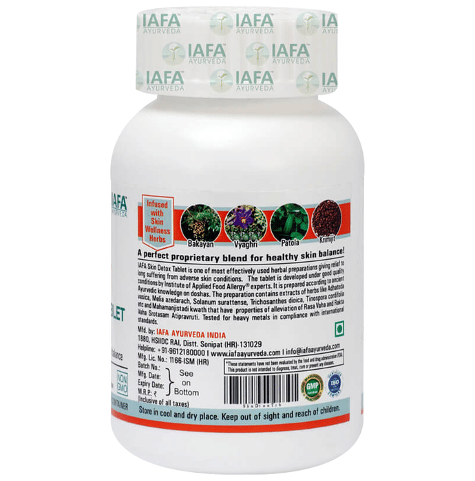 Iafa Ayuveda Skin Detox Tablets | Swadesiicart