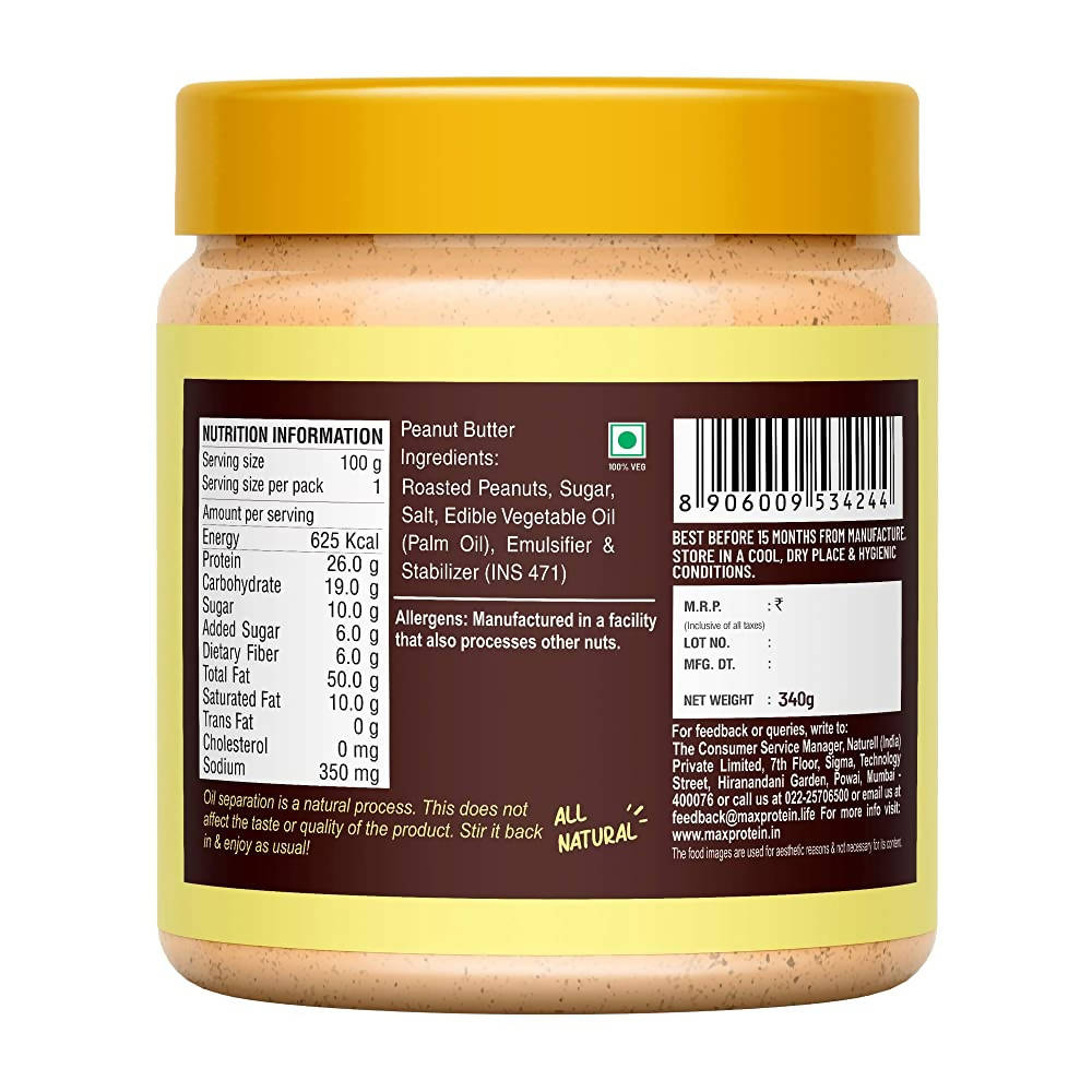 RiteBite Max Protein Classic Creamy Peanut Butter - Swadesiicart