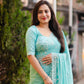 Sky Pure Chiffon Woven Design Saree with Unstitched Blouse - Hiral Fashion | Swadesiicart