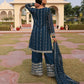 Jyoti Fashion Women's Morpeach Georgette Embroidered Designer Kurta Set | Swadesiicart