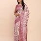 Shree Shyam Fashion Linen Cotton Purple Saree