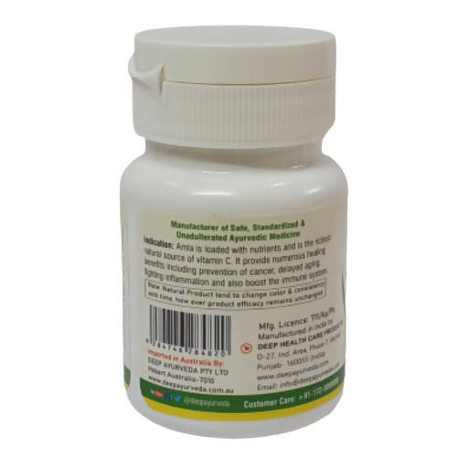 Deep Ayurveda Amla 500mg Veg Capsules - Swadesiicart
