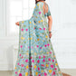 Shree Shyam Fashion Linen Cotton Sky Blue Saree