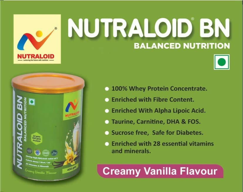 Nutraloid Bn (Balanced Nutrition) Creamy Vanilla Flavour | Swadesiicart