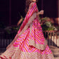 Jyoti Fashion Red & Pink Digital Print with Sequin Codding Embroidered Georgette Lehenga Choli with Dupatta | Swadesiicart
