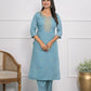Lavender Viscose Silk Embroidery with Thread and sequence Stitched Suit With Dupatta - Tanisha | Swadesiicart