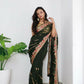 Vamsee Aaradhna Green Georgette Saree - Swadesiicart