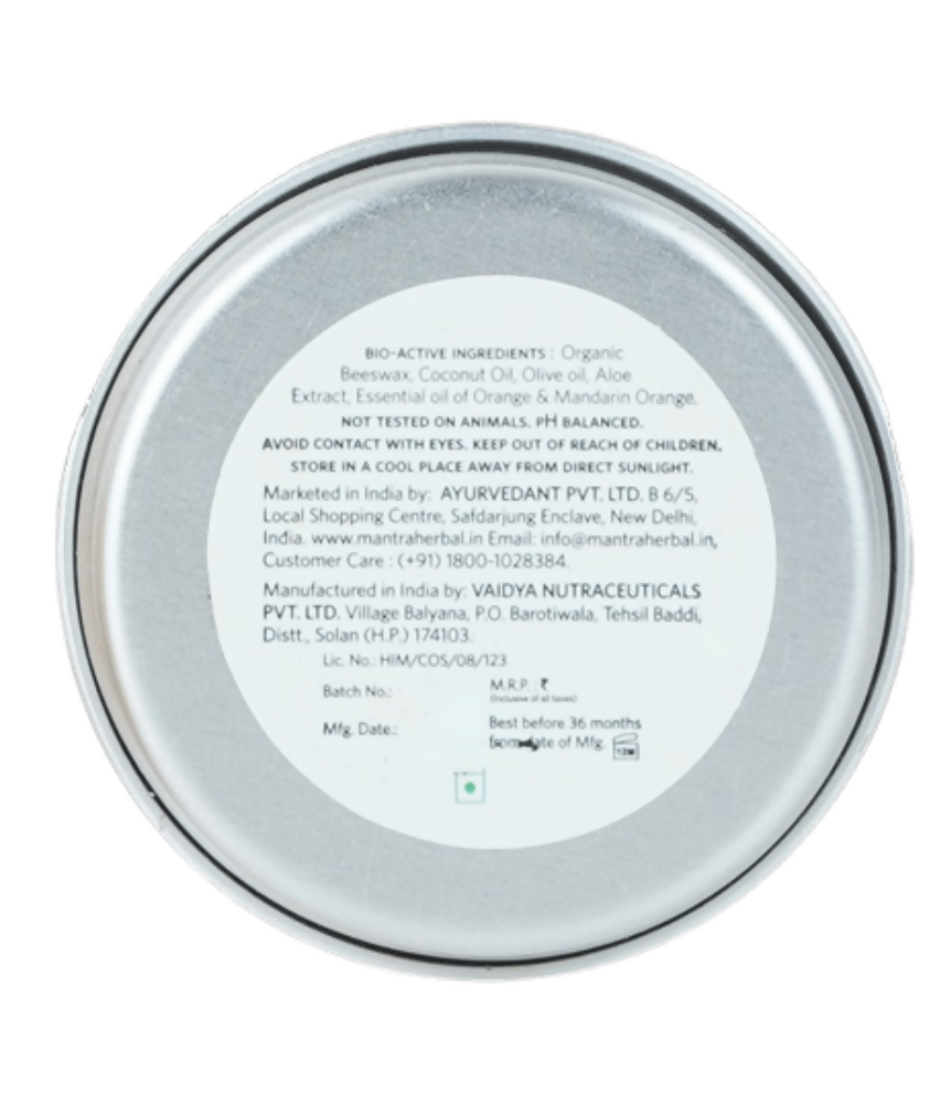 Mantra Herbal Intense Relief Lip Balm Mandarin Orange & Olive - Swadesiicart