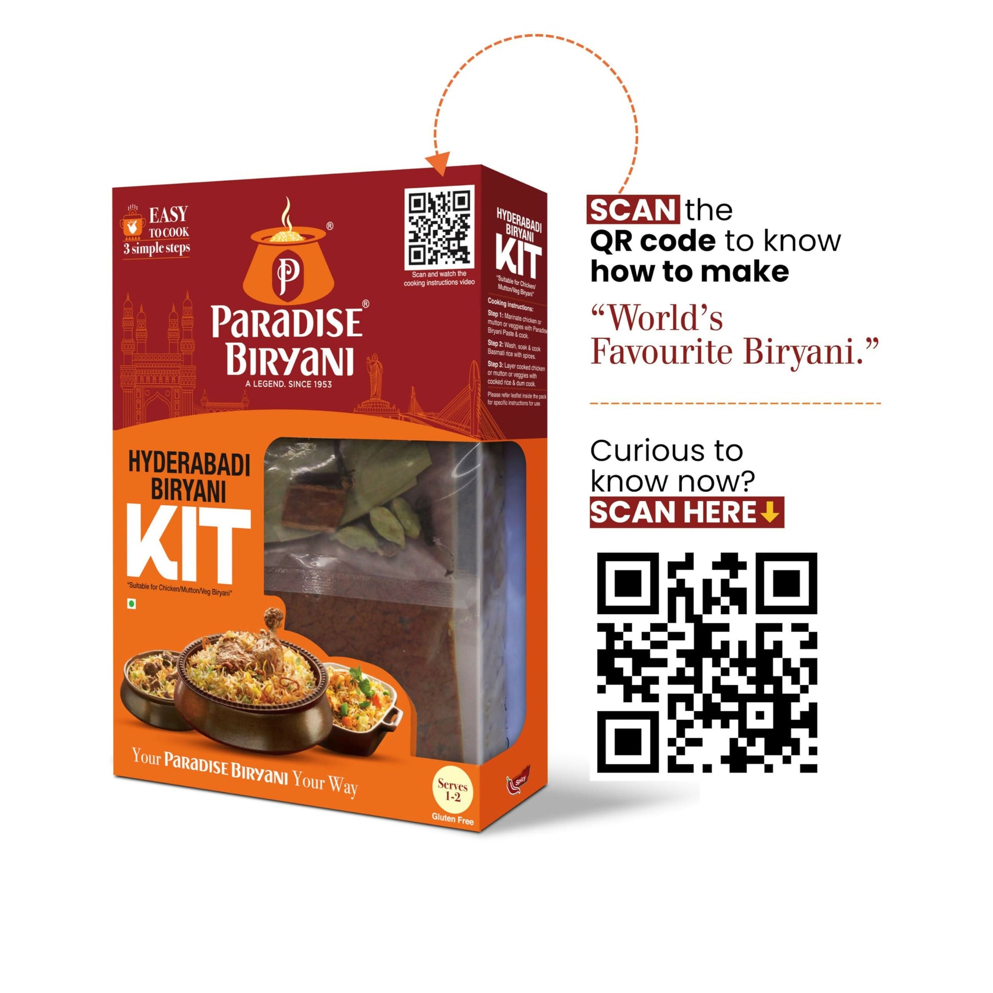 Paradise Hyderabadi Biryani Kit - Swadesiicart