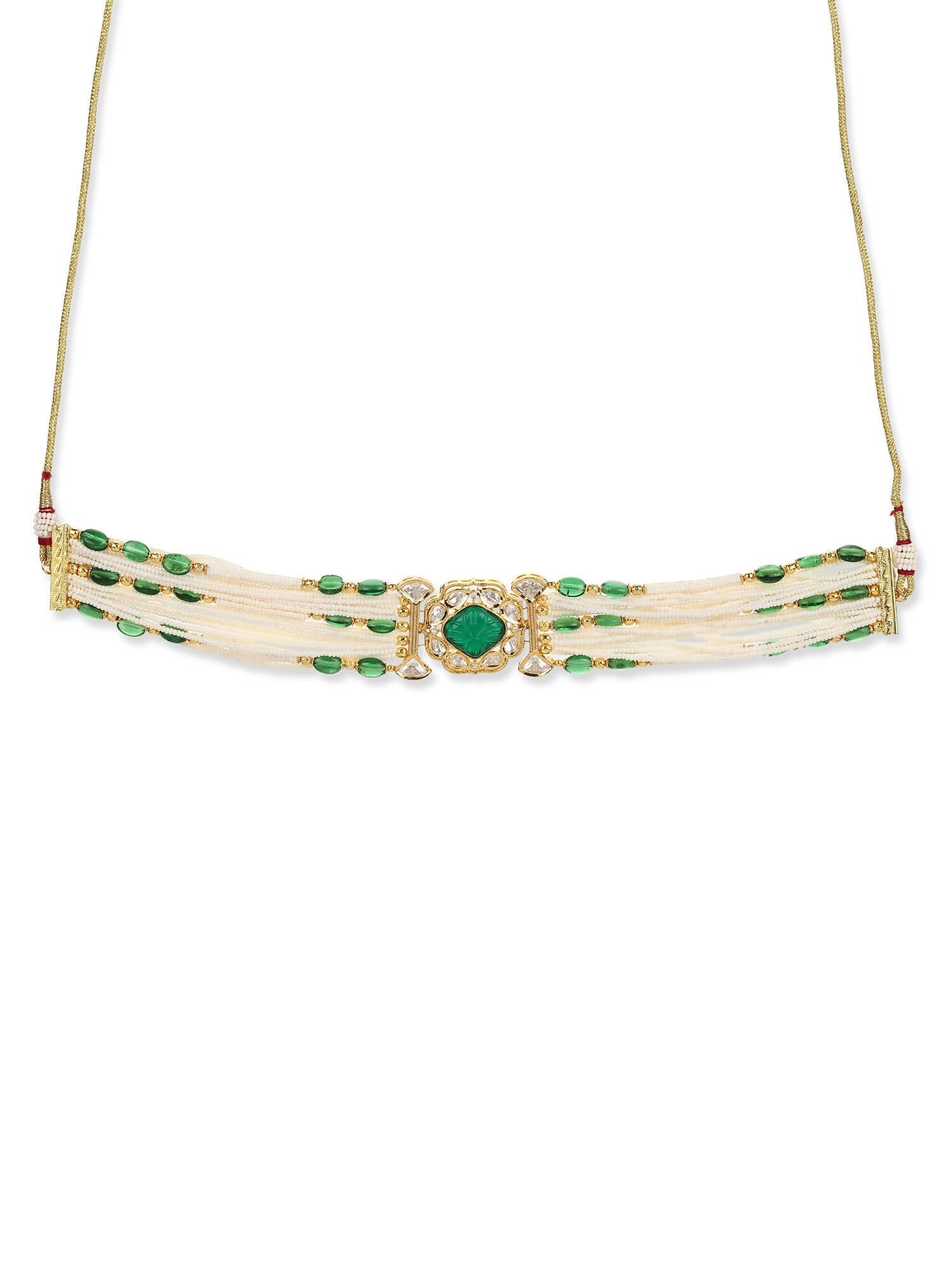 Women's Gold-Polished Necklace - Ruby Raang | Swadesiicart