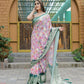 Vamsee Dhruvini Pink Georgette Saree - Swadesiicart