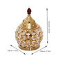 eCraftIndia Gold-Toned & Transparent Crystal & Brass Akhand Diya | Swadesiicart