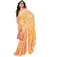 Women's Partywear Designer Yellow Georgette Fancy Saree - Satrangi | Swadesiicart
