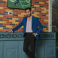 Teal Blue Smart-Casual Co-Ord Set by Hilo Design - Swadesiicart