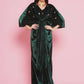 Women Republic Green Velvet Hand Embellished Gown | Swadesiicart