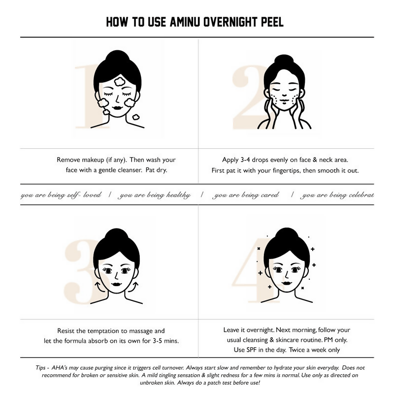 Aminu Overnight Peel for Dull, Uneven Skin & Congested Pores | Swadesiicart