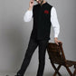 Even Apparels Nehru Jacket With Welt Pockets - Black | Swadesiicart