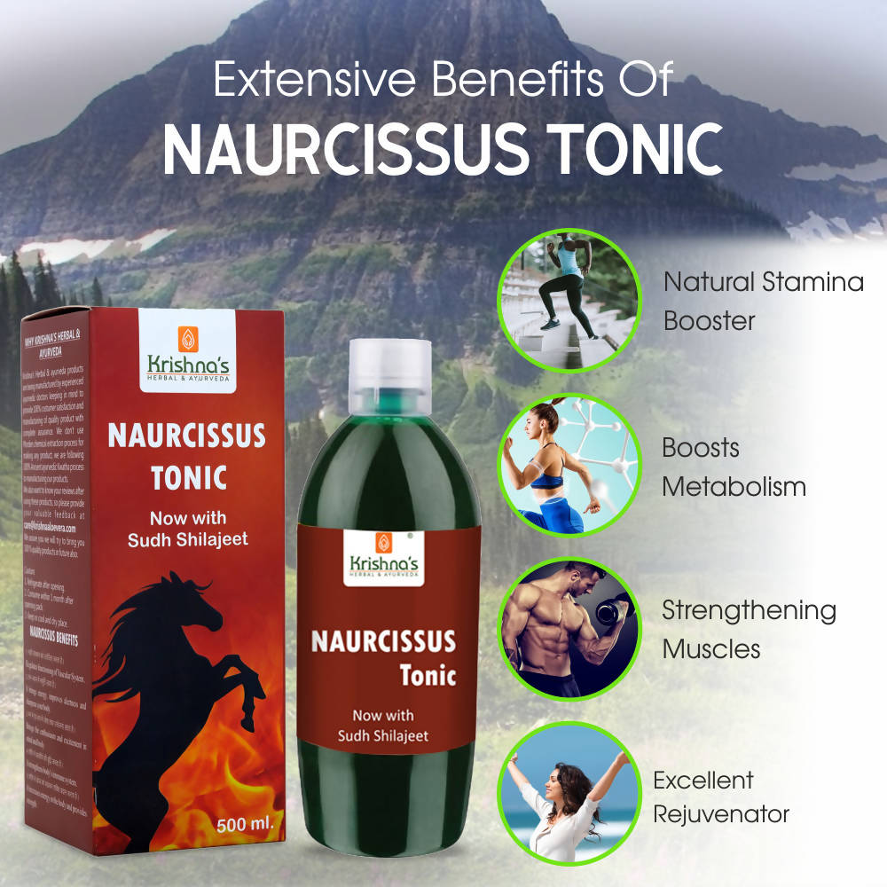 Krishna's Herbal & Ayurveda Naurcissus Tonic | Swadesiicart