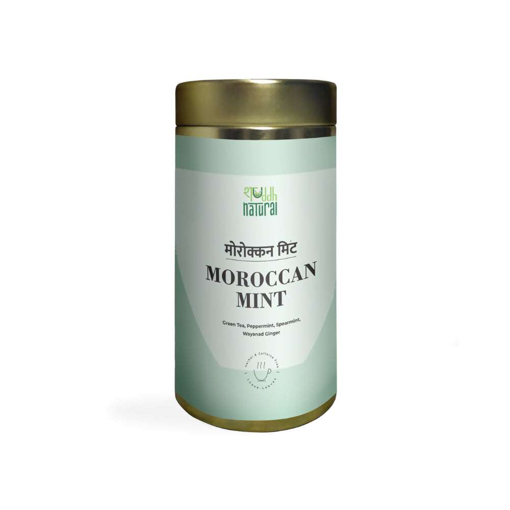 Shuddh Natural Moroccan Mint Green Tea | Swadesiicart