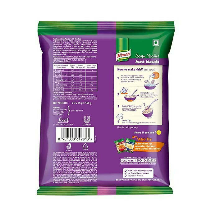 Knorr Soupy Noodles Mast Masala - Swadesiicart