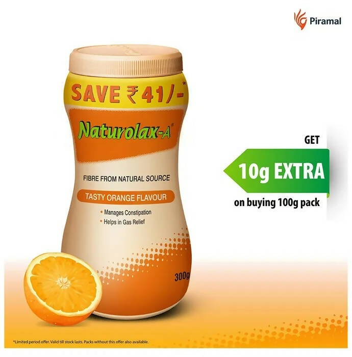 Piramal Naturolax -A Powder Tasty Orange - Swadesiicart
