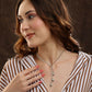 Beaded one sided motif necklace - Ruby Raang