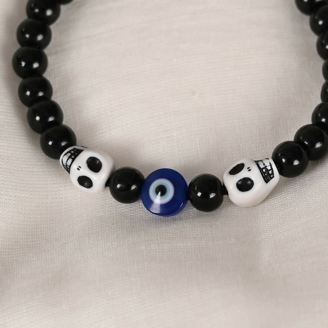 NVR Men & Women Black Evil Eye Adjustable Bracelet - NR Retail-NVR