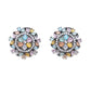 Blush Flower Stone Studs- Ruby Raang | Swadesiicart