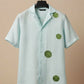 Celeste — Blue Embroidered Linen Shirt by Hilo Design