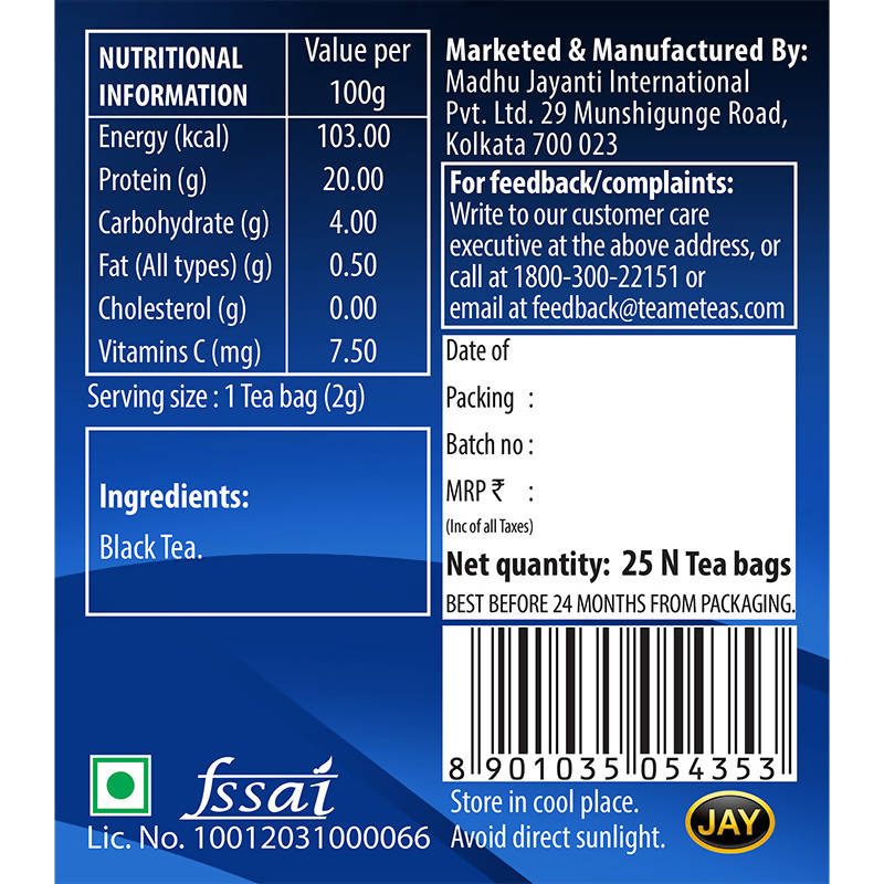 Teame Darjeeling Tea Elevate Tea Bags - Limited Time Offer - Swadesiicart